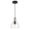 Nefelt 1-Light Matte Black Pendant by Warehouse of Tiffany -Warehouse of Tiffany Shop matte black warehouse of tiffany pendant lights hm0221 64 1000