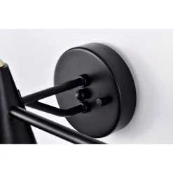 Latilala 29 in. 3-Light Indoor Matte Black Wall Sconce with Light Kit by Warehouse of Tiffany -Warehouse of Tiffany Shop matte black warehouse of tiffany vanity lighting fw10025 3kb 44 1000