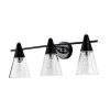 Latilala 29 in. 3-Light Indoor Matte Black Wall Sconce with Light Kit by Warehouse of Tiffany -Warehouse of Tiffany Shop matte black warehouse of tiffany vanity lighting fw10025 3kb 64 1000