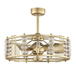 Randy 28 in. 4-Light Indoor Matte Gold Finish Ceiling Fan with Light Kit by Warehouse of Tiffany -Warehouse of Tiffany Shop matte gold warehouse of tiffany ceiling fans with lights dw01w55mg 1f 1000