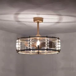 Randy 28 in. 4-Light Indoor Matte Gold Finish Ceiling Fan with Light Kit by Warehouse of Tiffany -Warehouse of Tiffany Shop matte gold warehouse of tiffany ceiling fans with lights dw01w55mg c3 1000