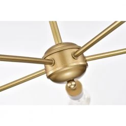 Walt 21.7 in. 5-Light Indoor Matte Gold Chandelier with Light Kit by Warehouse of Tiffany -Warehouse of Tiffany Shop matte gold warehouse of tiffany chandeliers 2005 5pa 1f 1000