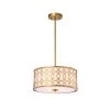 Corrigan 3-Light Matte Gold Indoor Chandelier with Light Kit by Warehouse of Tiffany -Warehouse of Tiffany Shop matte gold warehouse of tiffany chandeliers hm245 3mg 64 1000