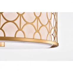 Corrigan 3-Light Matte Gold Indoor Chandelier with Light Kit by Warehouse of Tiffany -Warehouse of Tiffany Shop matte gold warehouse of tiffany chandeliers hm245 3mg c3 1000