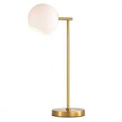 Erato 16.69 in. 1-Light Indoor Matte Gold Table Lamp with Light Kit by Warehouse of Tiffany