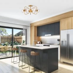 Jayda 12 in. 6-Light Matte Gold Indoor Semi-Flush Mount Light with Light Kit by Warehouse of Tiffany 13 Jayda 12 in. 6-Light Matte Gold Indoor Semi-Flush Mount Light with Light Kit by Warehouse of Tiffany -Warehouse of Tiffany Shop matte gold warehouse of tiffany flush mount lights mx45 6mg 31 1000