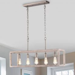 Amara 10 in. 5-Light Indoor Matte Satin Nickel Chandelier with Light Kit by Warehouse of Tiffany -Warehouse of Tiffany Shop matte satin nickel warehouse of tiffany chandeliers md58 5ni 4f 1000