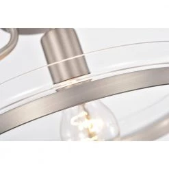 Milton 10 in. 1-Light Indoor Matte Satin Semi-Flush Mount Ceiling Light with Light Kit by Warehouse of Tiffany -Warehouse of Tiffany Shop matte satin warehouse of tiffany flush mount lights cm018 1ni 1f 1000