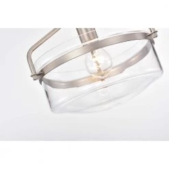 Milton 10 in. 1-Light Indoor Matte Satin Semi-Flush Mount Ceiling Light with Light Kit by Warehouse of Tiffany -Warehouse of Tiffany Shop matte satin warehouse of tiffany flush mount lights cm018 1ni 4f 1000