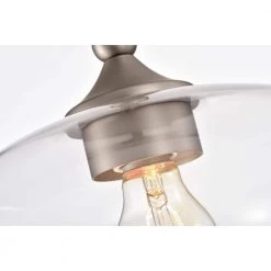 Amin 11 in. 1-Light Indoor Matte Satin Semi-Flush Mount Ceiling Light with Light Kit by Warehouse of Tiffany -Warehouse of Tiffany Shop matte satin warehouse of tiffany flush mount lights hm005 1ni 1f 1000