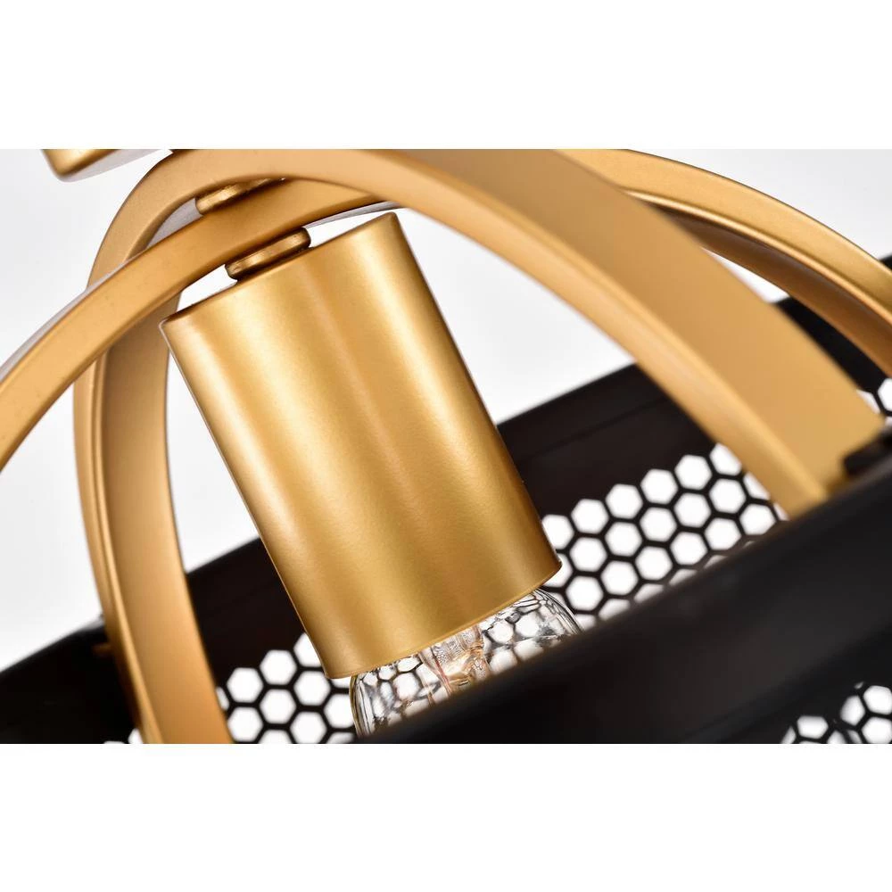 Bret 15.4 in. 1-Light Indoor Multi-Colored Finish Semi-Flush Mount Light with Light Kit by Warehouse of Tiffany 4 Bret 15.4 in. 1-Light Indoor Multi-Colored Finish Semi-Flush Mount Light with Light Kit by Warehouse of Tiffany - Image 2