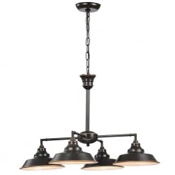 Pablow 46 in. 4-Light Indoor Oil Rubbed Bronze Finish Chandelier with Light Kit by Warehouse of Tiffany