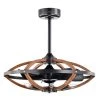 Dariin 28.3 in. 6-Light Indoor Matte Black Finish Ceiling Fan with Light Kit and Remote Included by Warehouse of Tiffany -Warehouse of Tiffany Shop oil rubbed finish warehouse of tiffany ceiling fans with lights dl03p02is 64 1000