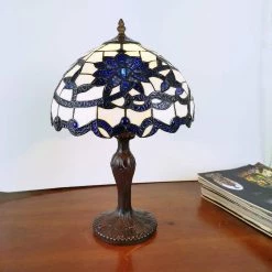 Gracie 18 in 1-Light Multi-Colored Indoor Table Lamp with Light Kit by Warehouse of Tiffany -Warehouse of Tiffany Shop oil rubbed finish warehouse of tiffany desk lamps tf473 12tl 4f 1000