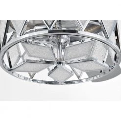 Cadella 52 in. 2-Light Polished Silver 5 Blades Lighted Ceiling Fan with Remote by Warehouse of Tiffany -Warehouse of Tiffany Shop polished chrome warehouse of tiffany ceiling fans with lights al02p01ch 1d 1000