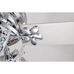 Santana 52 in. 3-Light Indoor Polished Chrome Finish Ceiling Fan with Light Kit by Warehouse of Tiffany -Warehouse of Tiffany Shop polished chrome warehouse of tiffany ceiling fans with lights ay13y13cr 44 1000