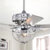 Santana 52 in. 3-Light Indoor Polished Chrome Finish Ceiling Fan with Light Kit by Warehouse of Tiffany -Warehouse of Tiffany Shop polished chrome warehouse of tiffany ceiling fans with lights ay13y13cr 64 1000