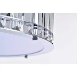Collena 12 in. 2-Light Indoor Polished Chrome Flush Mount with Light Kit by Warehouse of Tiffany -Warehouse of Tiffany Shop polished chrome warehouse of tiffany flush mount lights 3002 2fmc 1d 1000