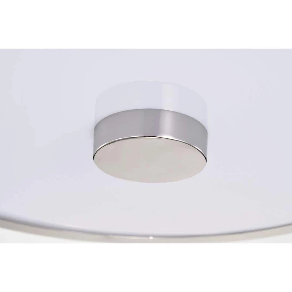 Pieni 12 in. 2-Light Indoor Polished Chrome Semi-Flush Mount Ceiling Light with Light Kit by Warehouse of Tiffany 5 Pieni 12 in. 2-Light Indoor Polished Chrome Semi-Flush Mount Ceiling Light with Light Kit by Warehouse of Tiffany - Image 3