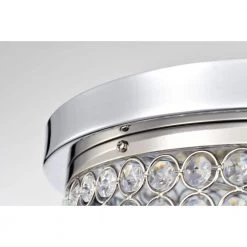 Pieni 12 in. 2-Light Indoor Polished Chrome Semi-Flush Mount Ceiling Light with Light Kit by Warehouse of Tiffany 16 Pieni 12 in. 2-Light Indoor Polished Chrome Semi-Flush Mount Ceiling Light with Light Kit by Warehouse of Tiffany -Warehouse of Tiffany Shop polished chrome warehouse of tiffany flush mount lights 6002 2fm 1f 1000