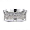 Pieni 12 in. 2-Light Indoor Polished Chrome Semi-Flush Mount Ceiling Light with Light Kit by Warehouse of Tiffany -Warehouse of Tiffany Shop polished chrome warehouse of tiffany flush mount lights 6002 2fm 64 1000