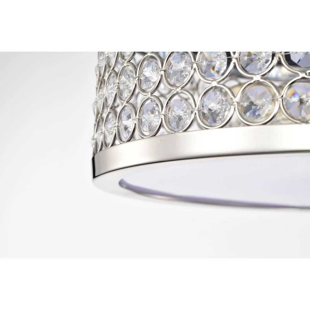 Pieni 12 in. 2-Light Indoor Polished Chrome Semi-Flush Mount Ceiling Light with Light Kit by Warehouse of Tiffany 10 Pieni 12 in. 2-Light Indoor Polished Chrome Semi-Flush Mount Ceiling Light with Light Kit by Warehouse of Tiffany - Image 8