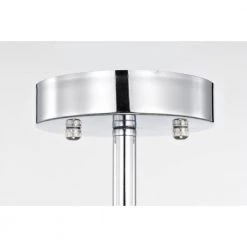 Alaya 18 in. Glam-Modern Drum Shade Semi Flush Mount 3-Light by Warehouse of Tiffany -Warehouse of Tiffany Shop polished chrome warehouse of tiffany flush mount lights cd030 3ch 1f 1000