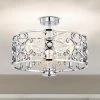 Alaya 18 in. Glam-Modern Drum Shade Semi Flush Mount 3-Light by Warehouse of Tiffany -Warehouse of Tiffany Shop polished chrome warehouse of tiffany flush mount lights cd030 3ch 64 1000