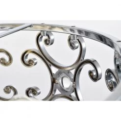 Alaya 18 in. Glam-Modern Drum Shade Semi Flush Mount 3-Light by Warehouse of Tiffany -Warehouse of Tiffany Shop polished chrome warehouse of tiffany flush mount lights cd030 3ch 76 1000