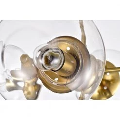 Haaris 20 in. 5-Light Indoor Polished Gold Semi-Flush Mount Ceiling Light with Light Kit and Remote by Warehouse of Tiffany -Warehouse of Tiffany Shop polished satin gold warehouse of tiffany flush mount lights fc10015 5bs 1f 1000