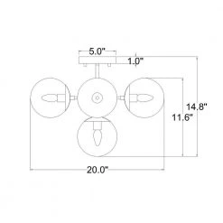 Haaris 20 in. 5-Light Indoor Polished Gold Semi-Flush Mount Ceiling Light with Light Kit and Remote by Warehouse of Tiffany -Warehouse of Tiffany Shop polished satin gold warehouse of tiffany flush mount lights fc10015 5bs fa 1000