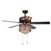 Pshita 52 in. Indoor Rustic Bronze Hand Pull Chain Ceiling Fan with Light Kit by Warehouse of Tiffany -Warehouse of Tiffany Shop rustic bronze warehouse of tiffany ceiling fans with lights cfl 8316rb 64 1000
