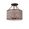 Estela 17 in. 4-Light Indoor Bronze Semi-Flush Chandelier by Warehouse of Tiffany -Warehouse of Tiffany Shop rustic bronze warehouse of tiffany flush mount lights cm051 4 64 1000