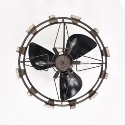 Woody 25 in. 6-Light Indoor Rustic Copper Ceiling Fan with Light Kit by Warehouse of Tiffany -Warehouse of Tiffany Shop rustic copper warehouse of tiffany ceiling fans with lights dy13y13iw 1f 1000