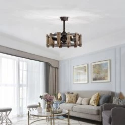 Woody 25 in. 6-Light Indoor Rustic Copper Ceiling Fan with Light Kit by Warehouse of Tiffany -Warehouse of Tiffany Shop rustic copper warehouse of tiffany ceiling fans with lights dy13y13iw 31 1000