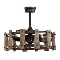 Woody 25 in. 6-Light Indoor Rustic Copper Ceiling Fan with Light Kit by Warehouse of Tiffany -Warehouse of Tiffany Shop rustic copper warehouse of tiffany ceiling fans with lights dy13y13iw c3 1000