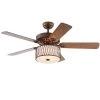 Jan 52 in. Bronze Indoor Remote Controlled Ceiling Fan with Light Kit by Warehouse of Tiffany -Warehouse of Tiffany Shop satin bronze warehouse of tiffany ceiling fans with lights cfl 8454remo sb 64 1000