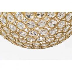 Laverna 9.4 in. 1-Light Indoor Satin Gold Semi-Flush Mount Ceiling Light with Light Kit and Remote by Warehouse of Tiffany -Warehouse of Tiffany Shop satin gold warehouse of tiffany flush mount lights 6001 1sf 1d 1000