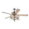 Boye 52 in. Silver Indoor Remote Controlled Ceiling Fan with Light Kit by Warehouse of Tiffany -Warehouse of Tiffany Shop satin nickel warehouse of tiffany ceiling fans with lights cfl 8426remo sn 64 1000
