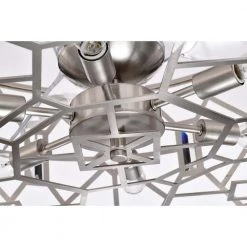 Gio 24 in. 6-Light Indoor Satin Nickel Ceiling Fan with Light Kit and Remote by Warehouse of Tiffany -Warehouse of Tiffany Shop satin nickel warehouse of tiffany ceiling fans with lights dw01w47sn 76 1000