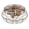 Antoine 7 in. 3-Light Indoor Satin Nickel Finish Flush Mount Light with Light Kit by Warehouse of Tiffany -Warehouse of Tiffany Shop satin nickel warehouse of tiffany flush mount lights mx39 3sn 64 1000