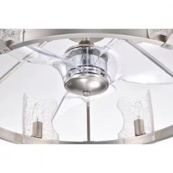 Luciala 28 in. 6-Light Indoor Satin Silver Ceiling Fan with Light Kit by Warehouse of Tiffany -Warehouse of Tiffany Shop satin silver warehouse of tiffany ceiling fans with lights dl01p13sn 1d 1000