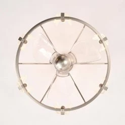 Luciala 28 in. 6-Light Indoor Satin Silver Ceiling Fan with Light Kit by Warehouse of Tiffany -Warehouse of Tiffany Shop satin silver warehouse of tiffany ceiling fans with lights dl01p13sn 44 1000