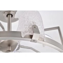 Luciala 28 in. 6-Light Indoor Satin Silver Ceiling Fan with Light Kit by Warehouse of Tiffany -Warehouse of Tiffany Shop satin silver warehouse of tiffany ceiling fans with lights dl01p13sn 76 1000