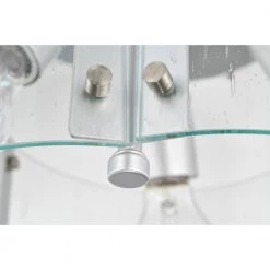 Fortuna 13 in. 2-Light Indoor Satin Silver Semi-Flush Mount Ceiling Light with Light Kit and Remote by Warehouse of Tiffany -Warehouse of Tiffany Shop satin silver warehouse of tiffany flush mount lights 2035 3si 1d 1000