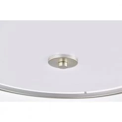 Lala 20 in. 3-Light Indoor Satin Silver Semi-Flush Mount Ceiling Light with Light Kit and Remote by Warehouse of Tiffany -Warehouse of Tiffany Shop satin silver warehouse of tiffany flush mount lights fc10008 3as 1d 1000