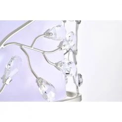 Lala 20 in. 3-Light Indoor Satin Silver Semi-Flush Mount Ceiling Light with Light Kit and Remote by Warehouse of Tiffany -Warehouse of Tiffany Shop satin silver warehouse of tiffany flush mount lights fc10008 3as 40 1000