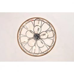 Ofelia 24.4 in. Indoor Silver and Brown Ceiling Fan with Light Kit and Remote Included by Warehouse of Tiffany -Warehouse of Tiffany Shop silver and brown warehouse of tiffany ceiling fans with lights dw01w01ic 1d 1000