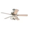 Mari 52 in. 4-Light Indoor Silver Remote Controlled Ceiling Fan with Light Kit by Warehouse of Tiffany -Warehouse of Tiffany Shop silver warehouse of tiffany ceiling fans with lights cfl 8428remo sn 64 1000