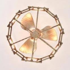 Neske 26.8 in. Indoor Silver Finish Ceiling Fan with Light Kit and Remote Included by Warehouse of Tiffany -Warehouse of Tiffany Shop silver warehouse of tiffany ceiling fans with lights dw01w05as 44 1000